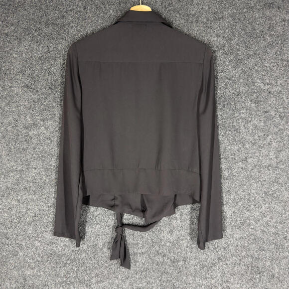 Stylemint Jacket Women 3 Black Full Zip Collared Long Sleeve Pockets Casual - Picture 2 of 7